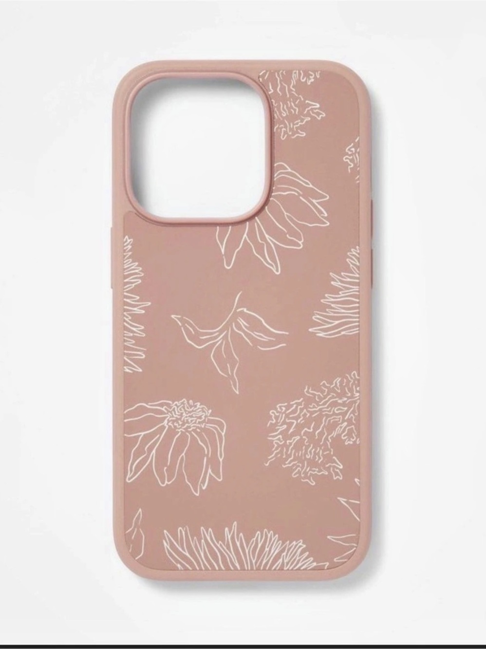 heydays iPhone 14 Pro Case Floral Warm Taupe Case